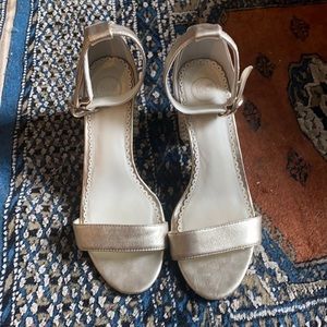 Gold heeled sandals